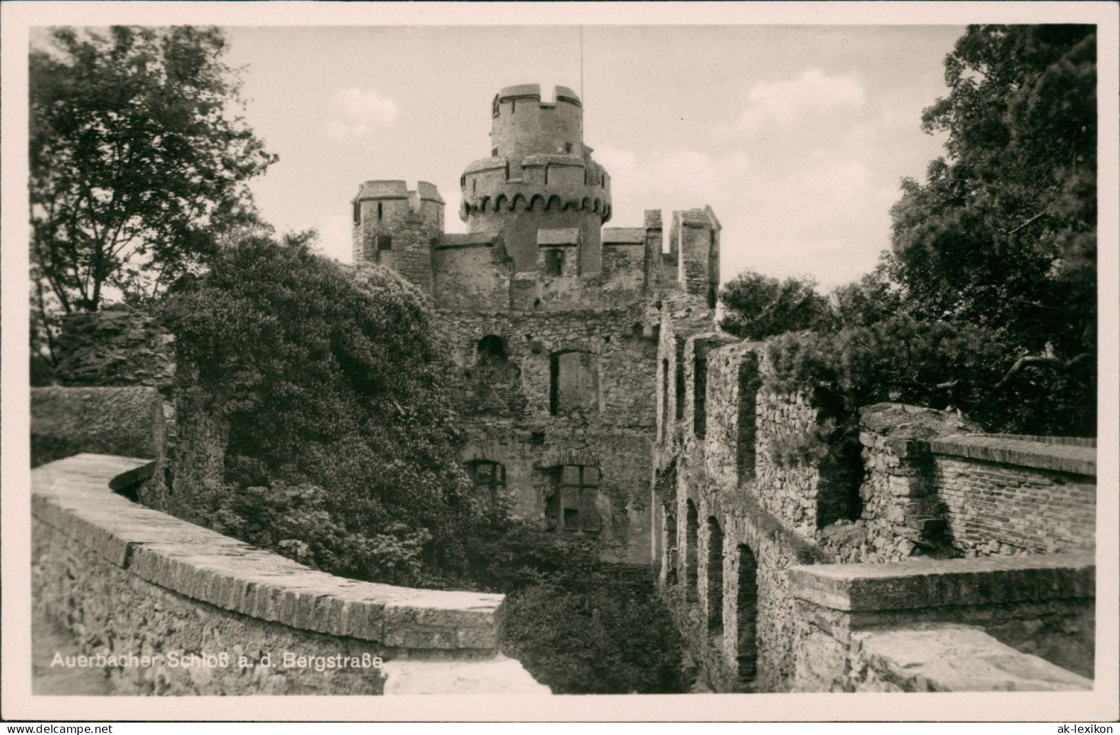 Auerbach (Bergstraße)-Bensheim Auerbacher Schloss (Old Castle) 1940 - Bensheim