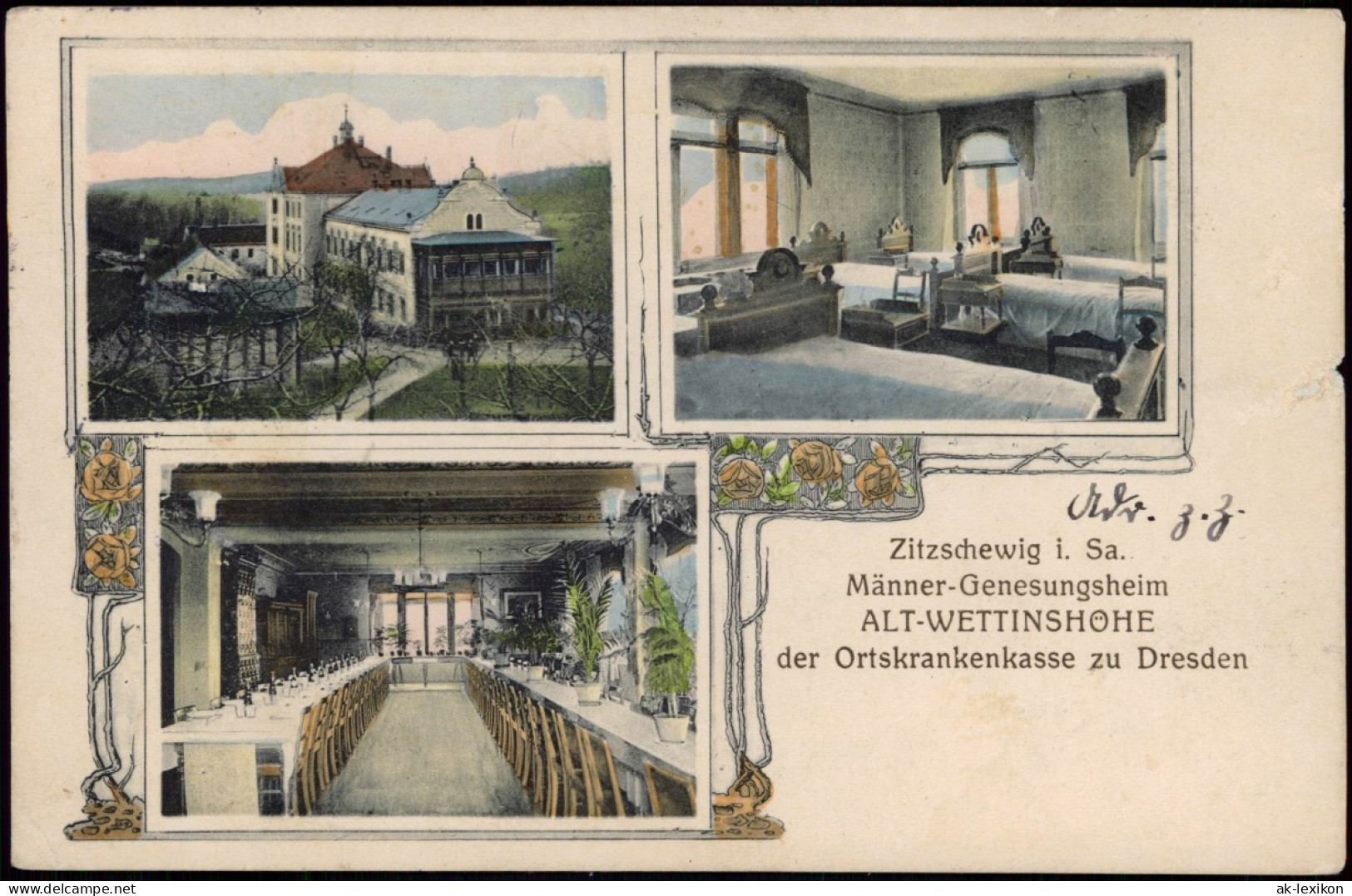 Zitzschewig-Radebeul Männer-Genesungsheim ALT-WETTINSHOHE  Dresden 1905 - Radebeul