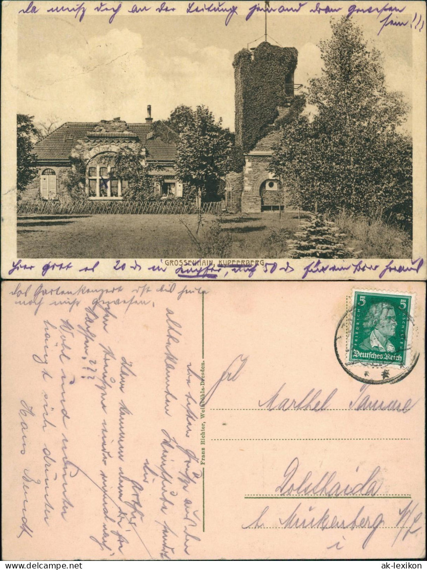 Ansichtskarte Großenhain Kupferberg, Gebäude-Ansicht 1930 - Grossenhain