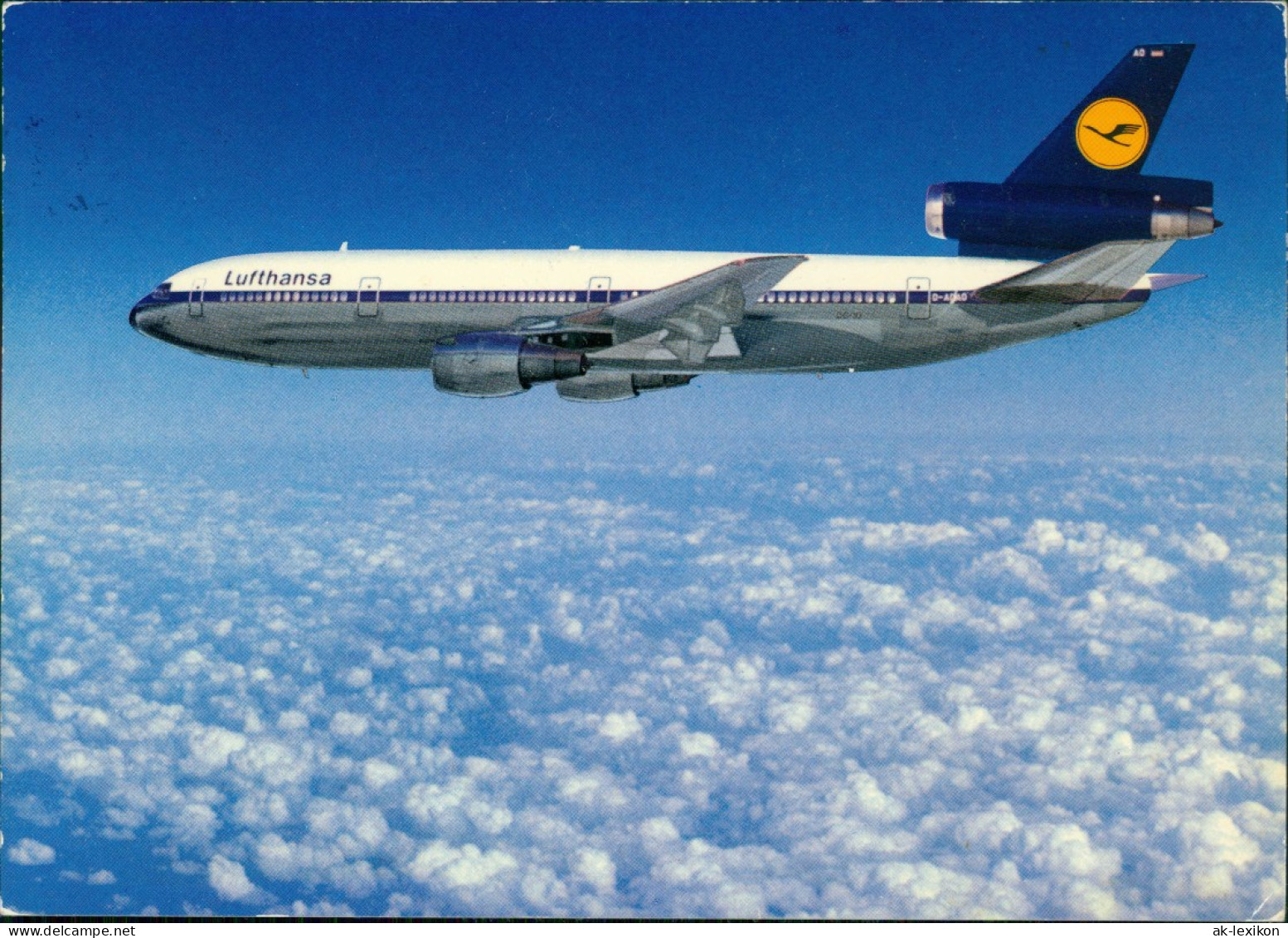 Ansichtskarte  Lufthansa Flugzeug Airplane Avion McDonnell Douglas DC 10 1974 - 1946-....: Era Moderna