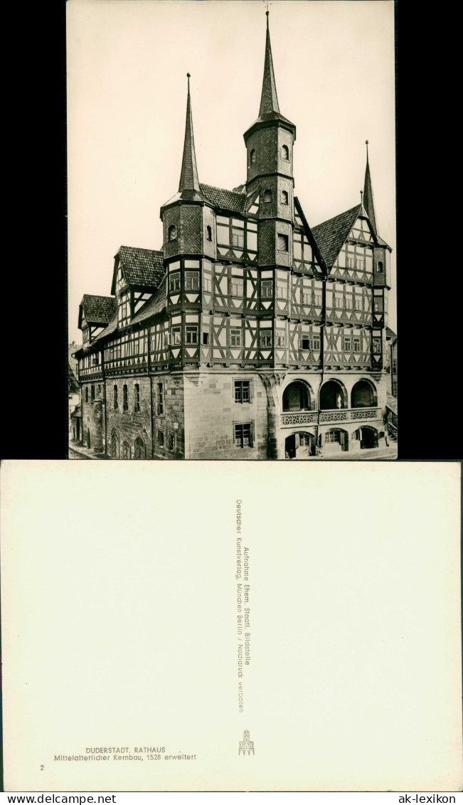 Ansichtskarte Duderstadt Rathaus 1950 - Duderstadt