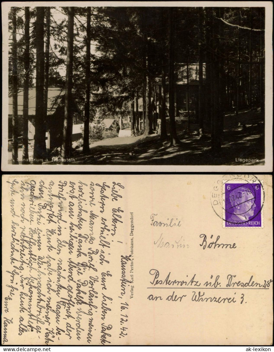 Ansichtskarte Deggendorf Liegepark Sanatorium Am Hausstein 19342 - Deggendorf