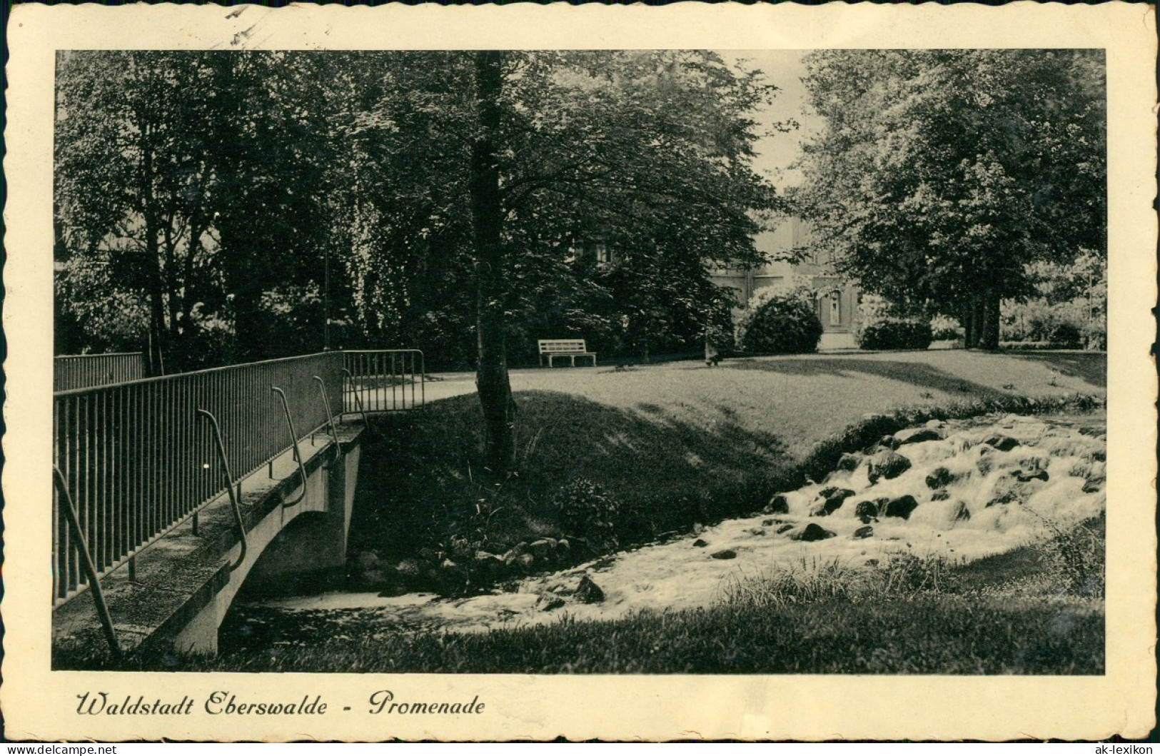 Ansichtskarte Eberswalde Promenade 1939 - Eberswalde