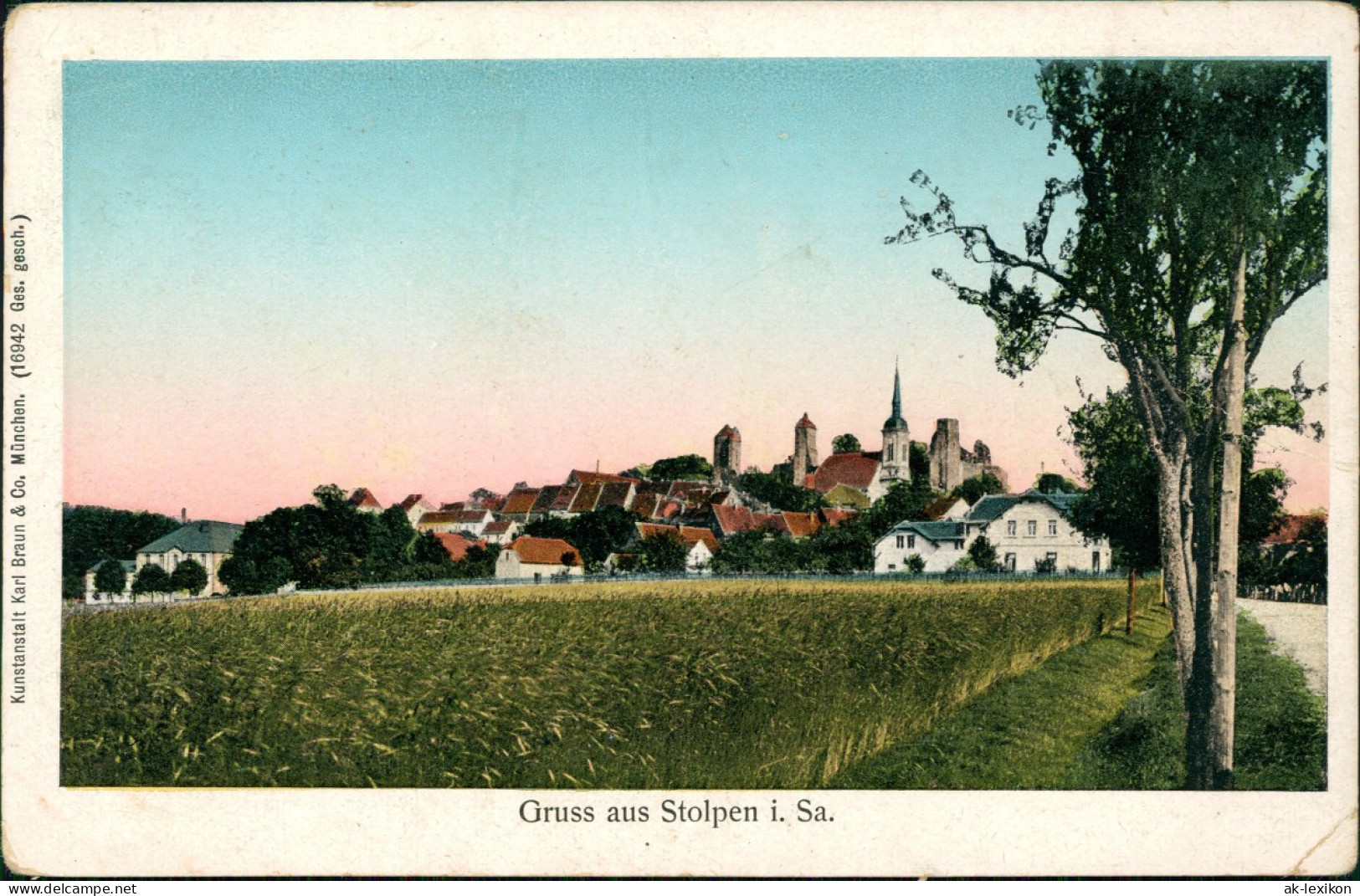 Ansichtskarte Stolpen Panorama-Ansicht 1910 - Stolpen