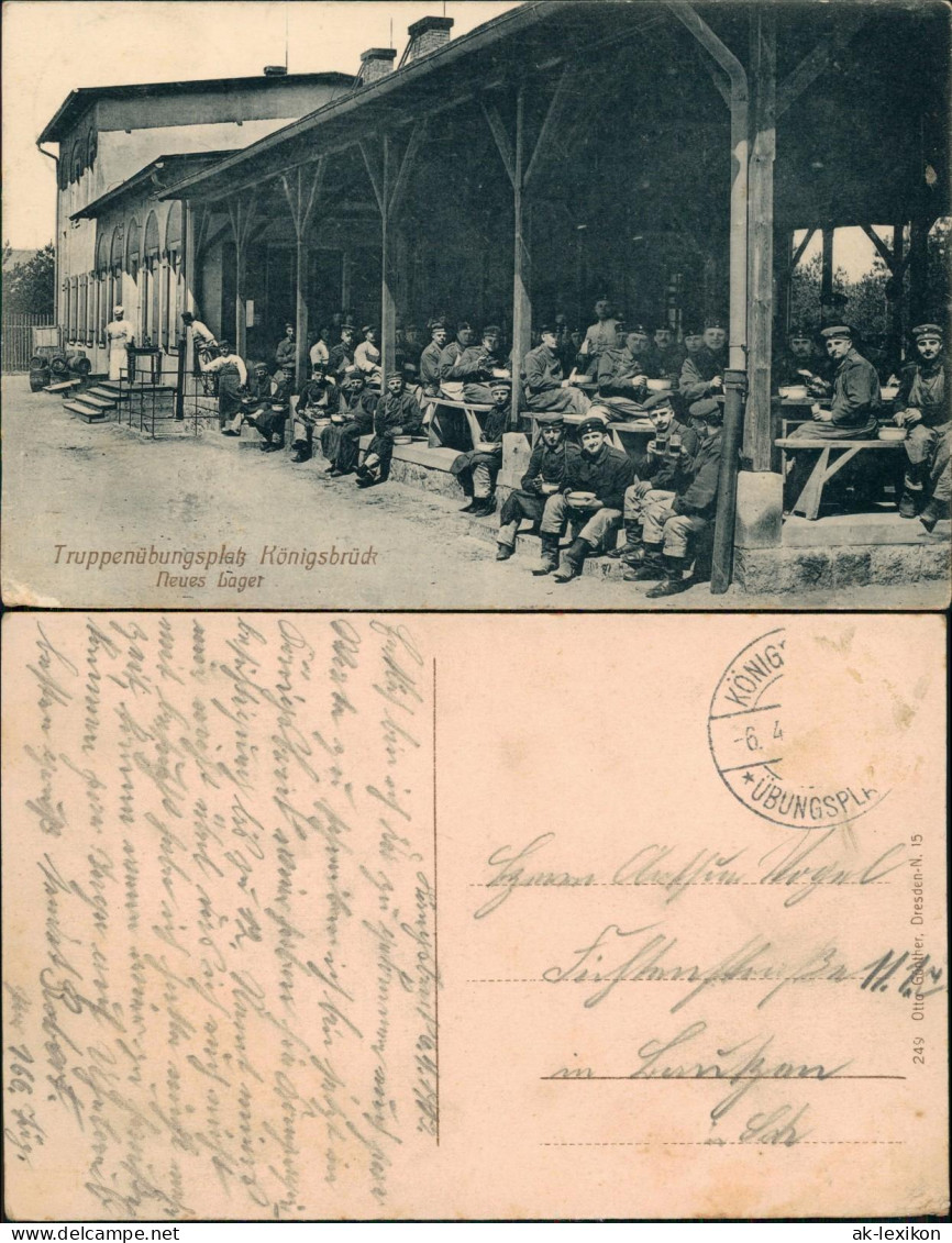 Königsbrück Kinspork Truppenübungsplatz, Soldaten - Neues Lager 1912 - Koenigsbrueck