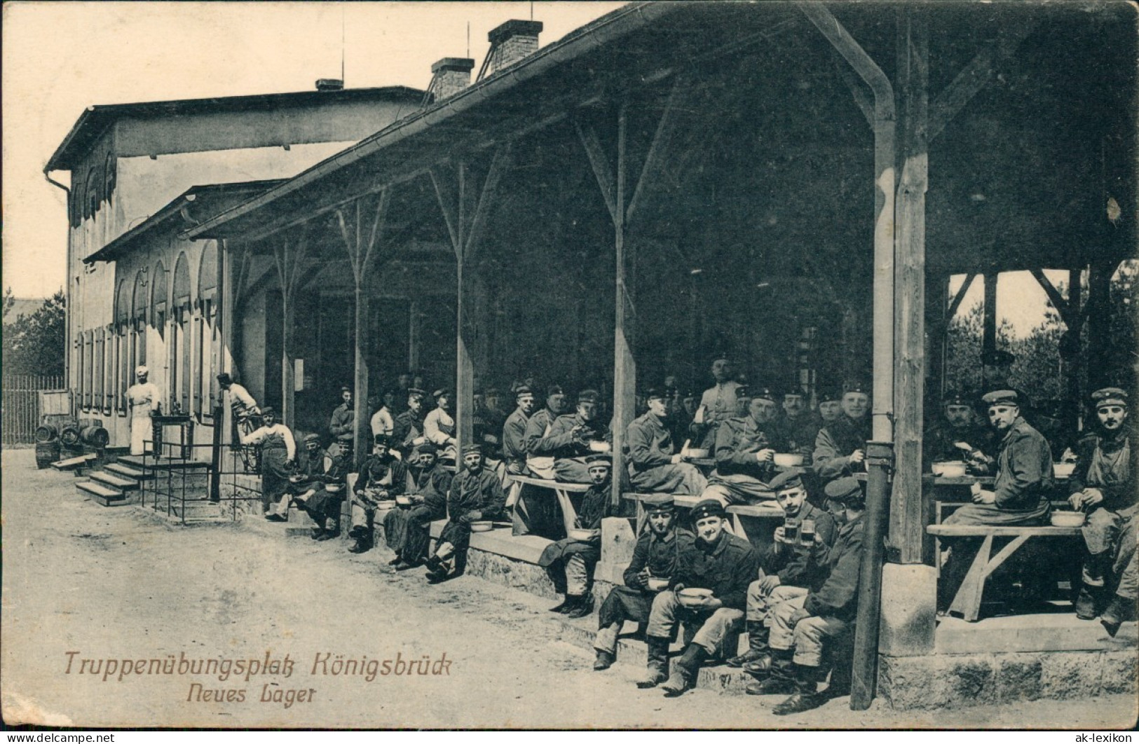Königsbrück Kinspork Truppenübungsplatz, Soldaten - Neues Lager 1912 - Koenigsbrueck