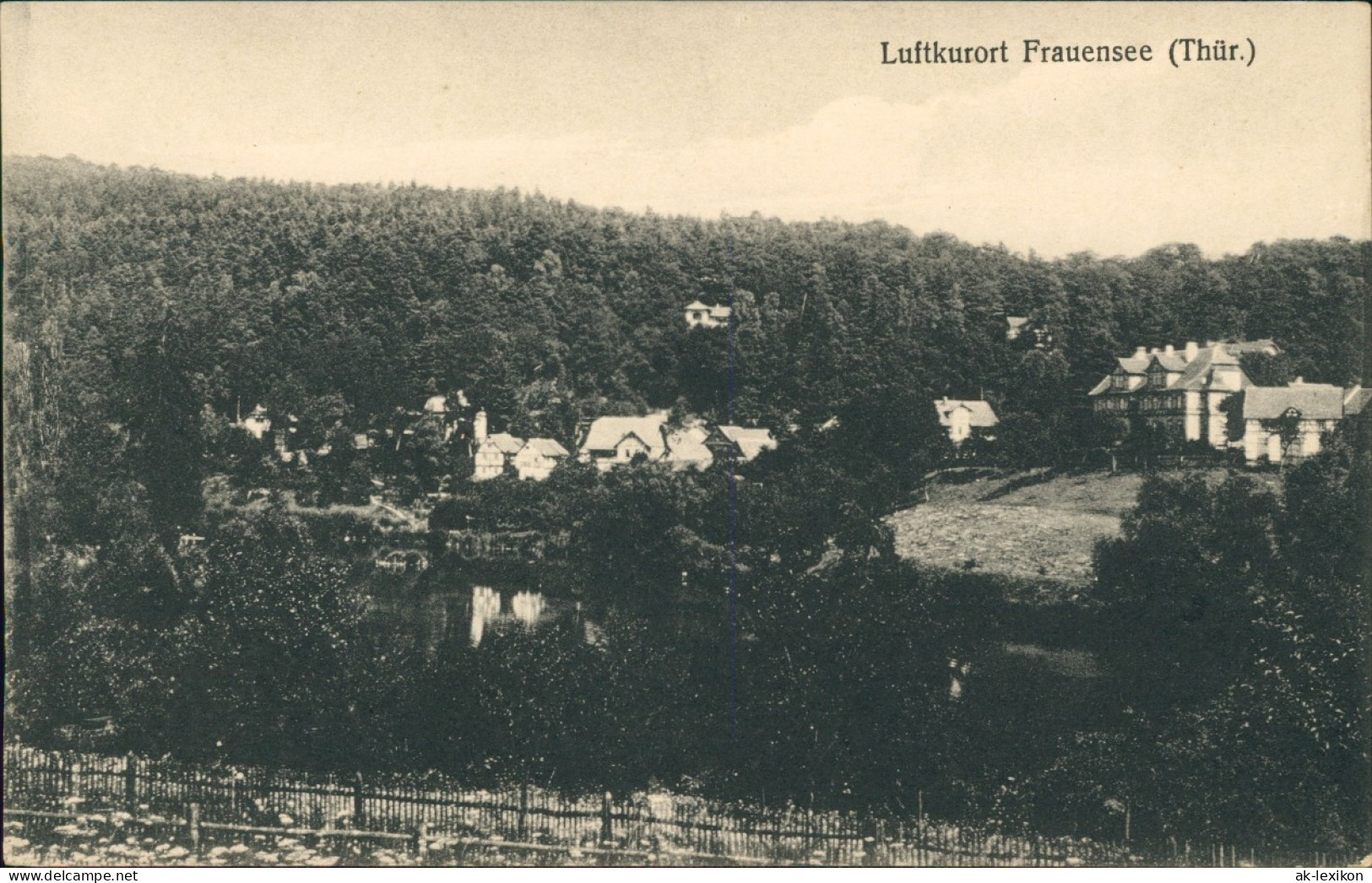 Ansichtskarte Frauensee-Bad Salzungen Stadtpartie 1912 - Bad Salzungen