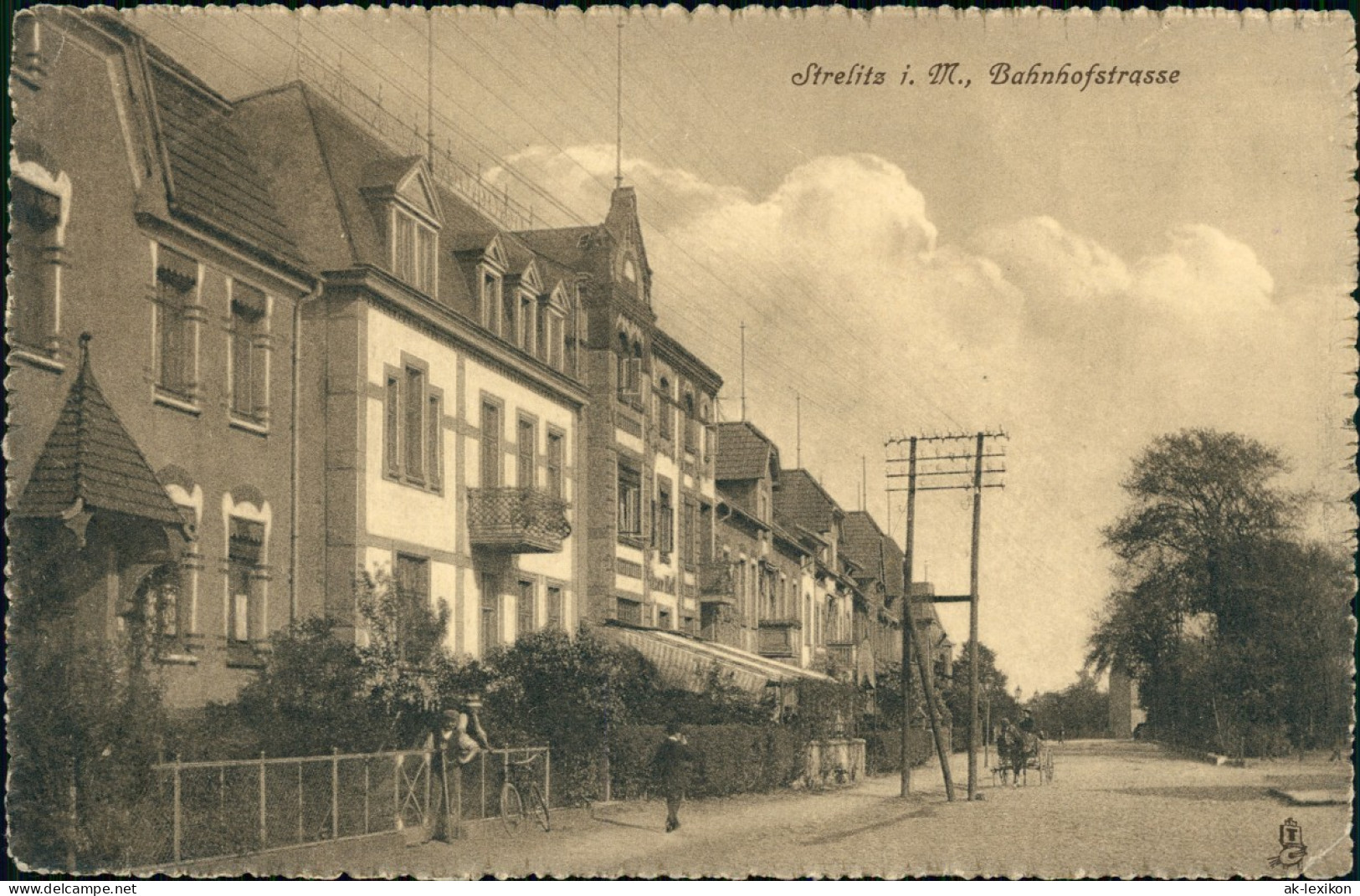 Ansichtskarte Neustrelitz Strelitz I. M., Bahnhofstrasse 1910 - Neustrelitz