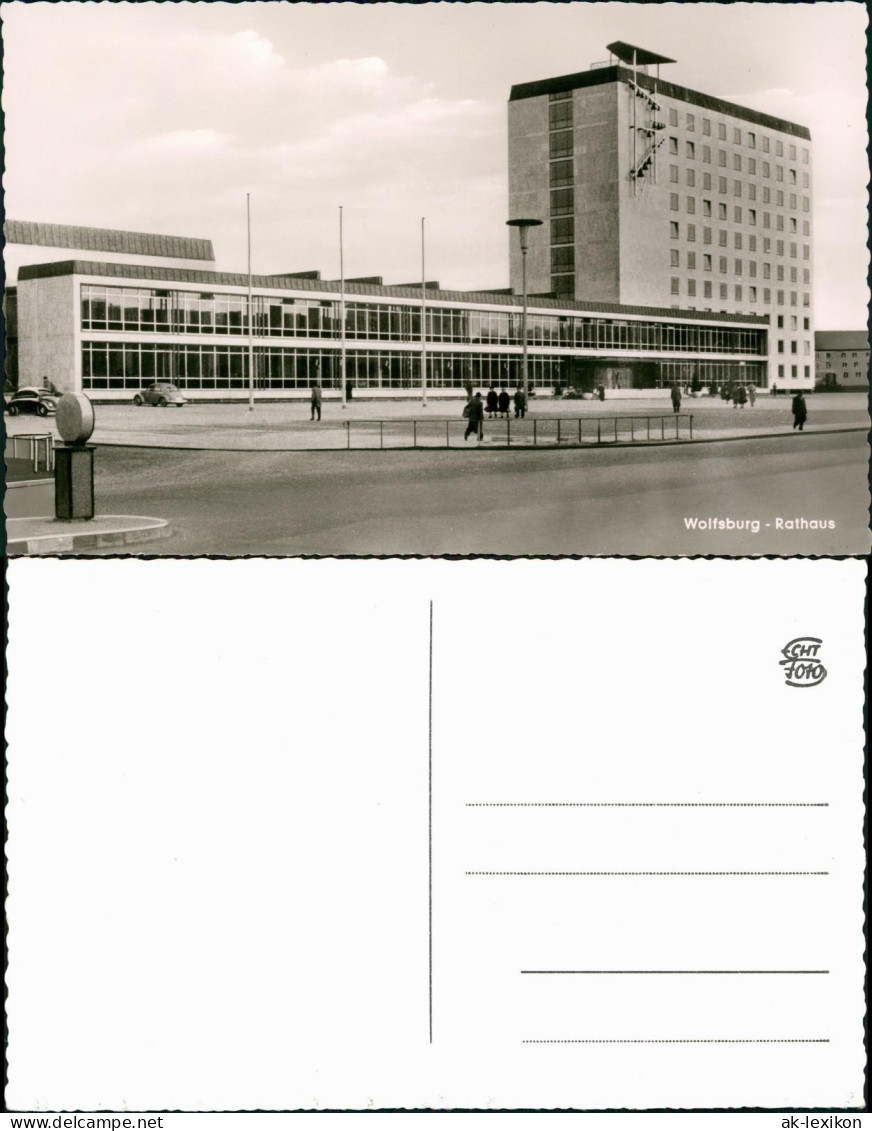 Ansichtskarte Wolfsburg Partie Am Rathaus 1961 - Wolfsburg