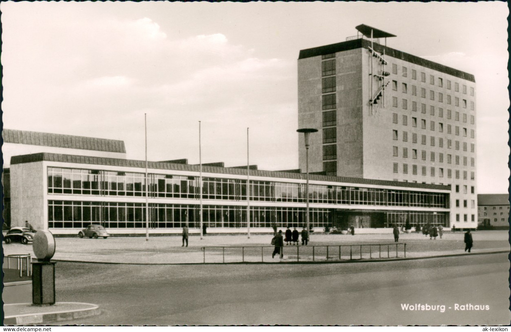 Ansichtskarte Wolfsburg Partie Am Rathaus 1961 - Wolfsburg