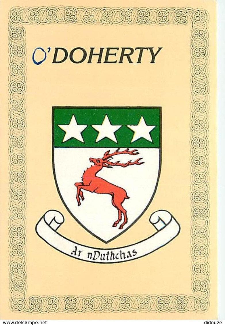 Irlande - Donegal - O'Doherty Family - Blasons - Ireland - CPM - Voir Scans Recto-Verso - Donegal
