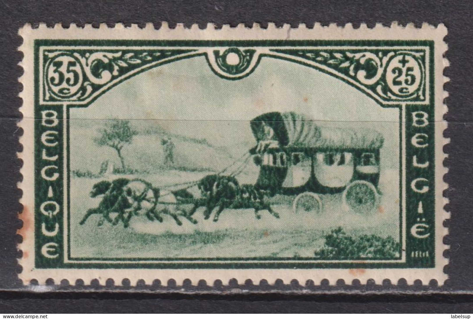 Timbre Neuf* De Belgique De 1935 YT 409 MI 404 MH - 1934-1935 Leopold III.