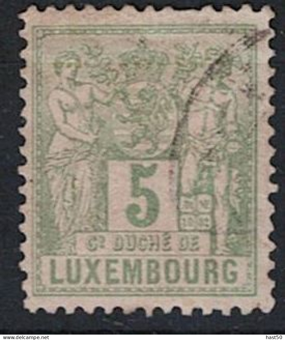 Luxemburg - Allegorische Zeichnung (MiNr: 48 D) 1882 - Gest Used Obl - 1882 Allegory
