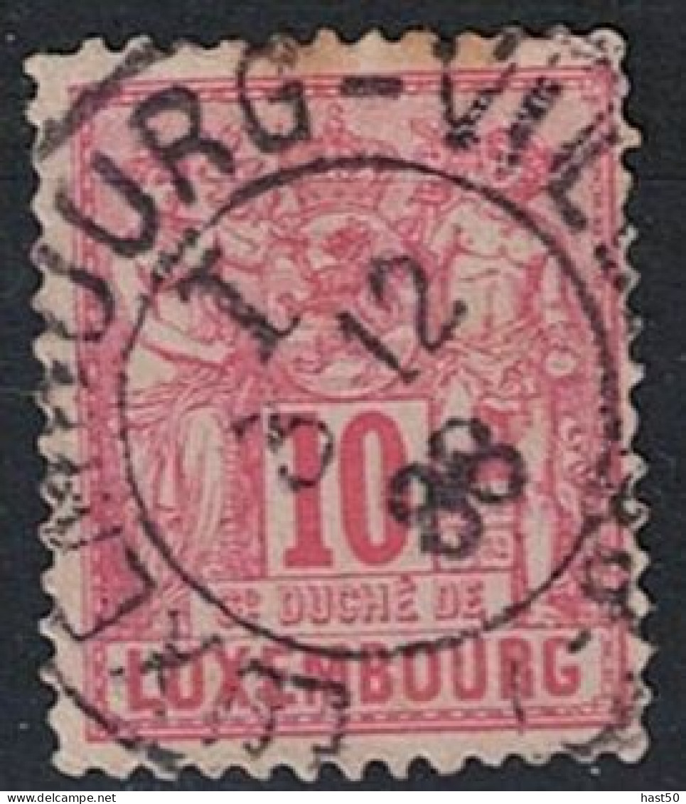 Luxemburg - Allegorische Zeichnung (MiNr: 49 D) 1882 - Gest Used Obl - 1882 Allégorie