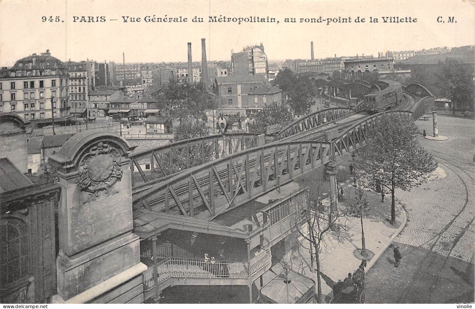 24-3326 :  PARIS. LE METROPOLITAIN A LA VILLETTE - Metro