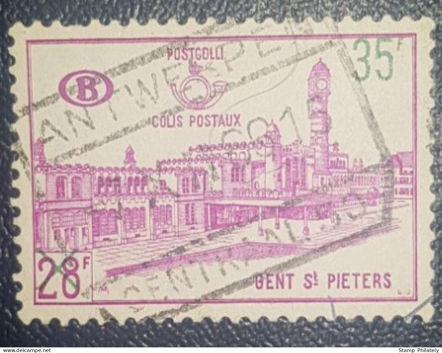 Belgium Railway Stamp Antwerp Cancel - Autres & Non Classés