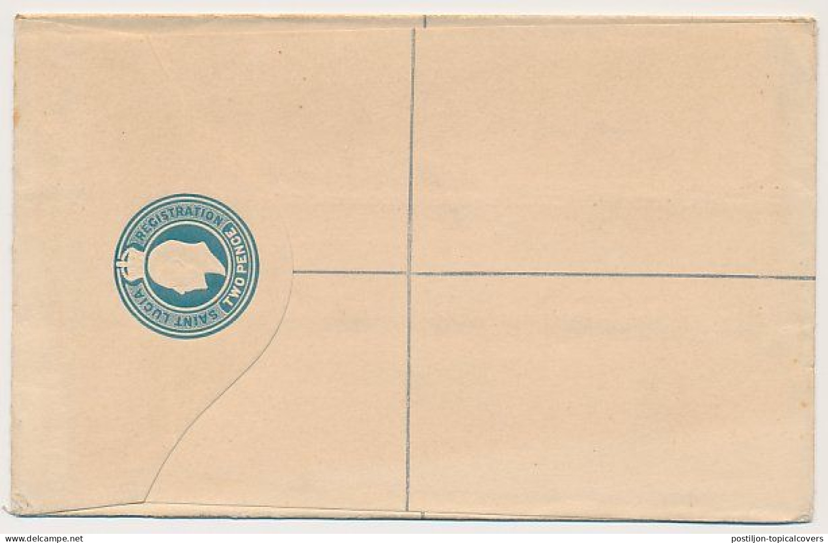 Registered Letter Saint Lucia - Postal Stationery - St.Lucia (...-1978)