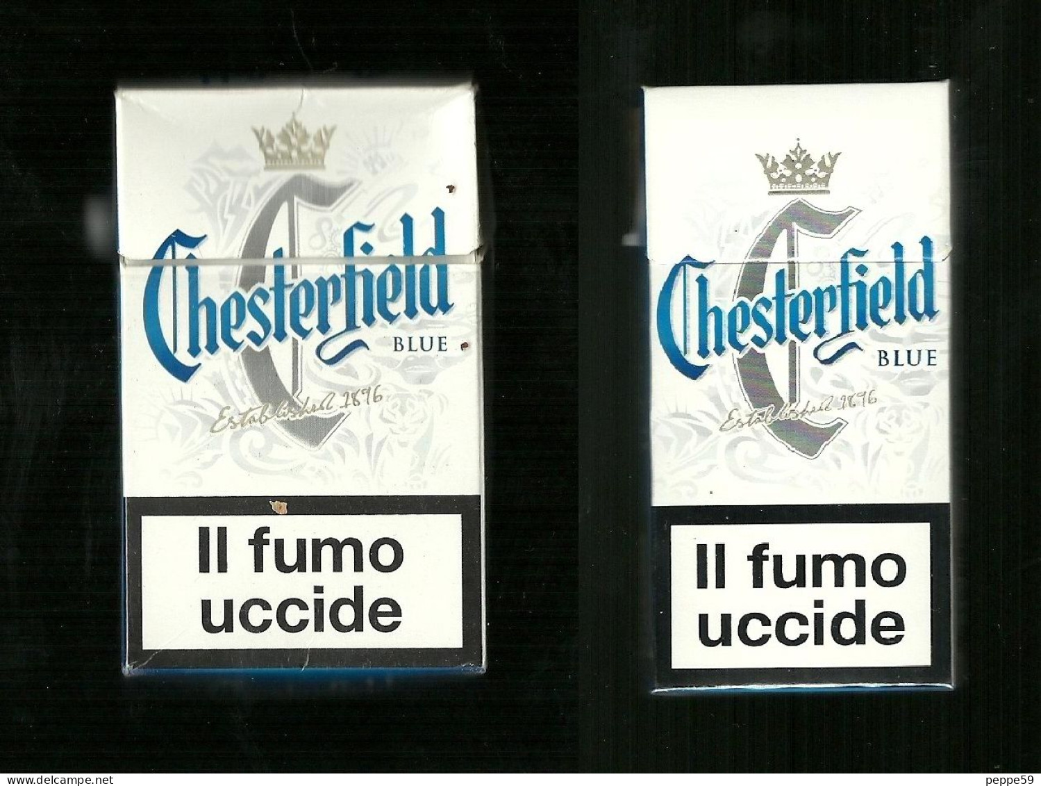 Pacchetti Di Sigarette ( Vuoti ) - Chesterfield Blu Da 10 E 20 Pezzi - Zigarettenetuis (leer)