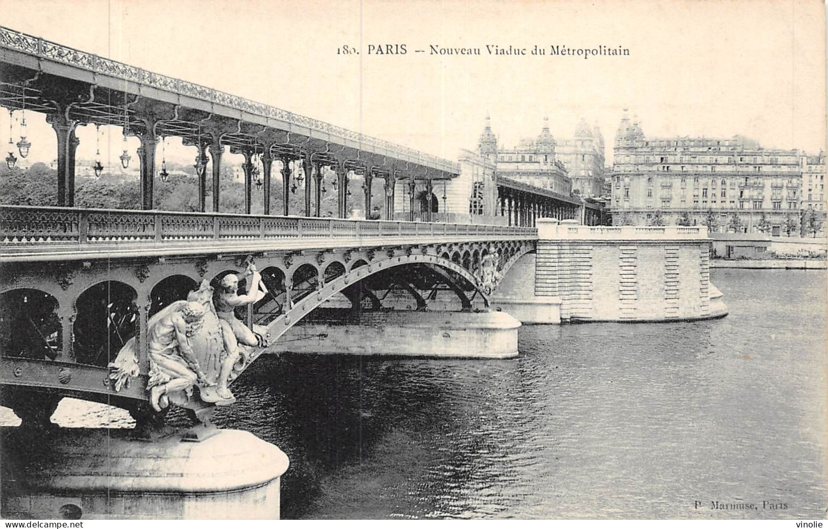 24-3330 :  PARIS. LE METROPOLITAIN VIADUC - U-Bahnen