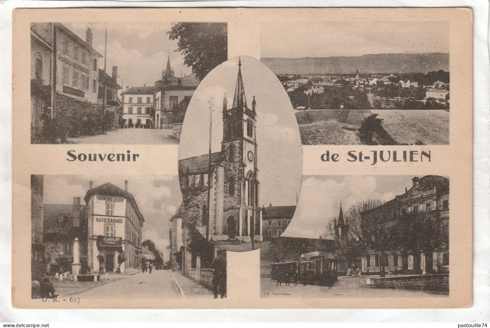 CPA :  14 X 9  -  Souvenir  De  ST-JULIEN - Saint-Julien-en-Genevois