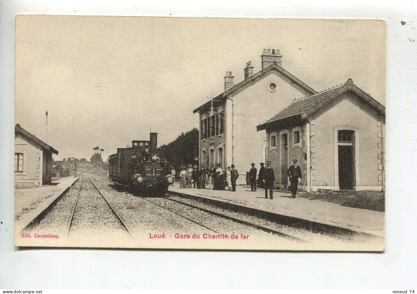 Gare Loué Sarthe Chemin De Fer - Loue