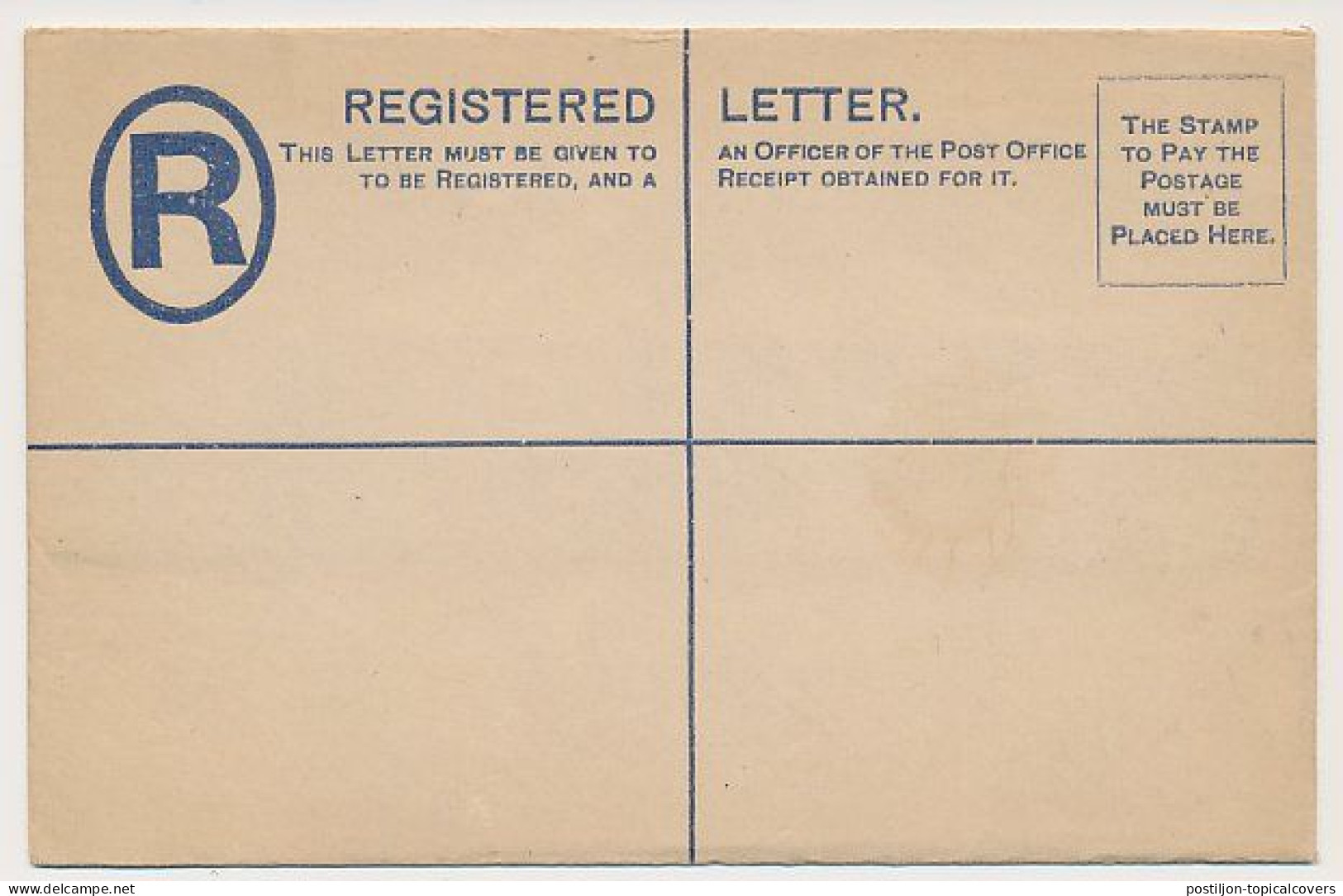 Registered Letter Gold Coast Colony - Postal Stationery - Côte D'Or (...-1957)