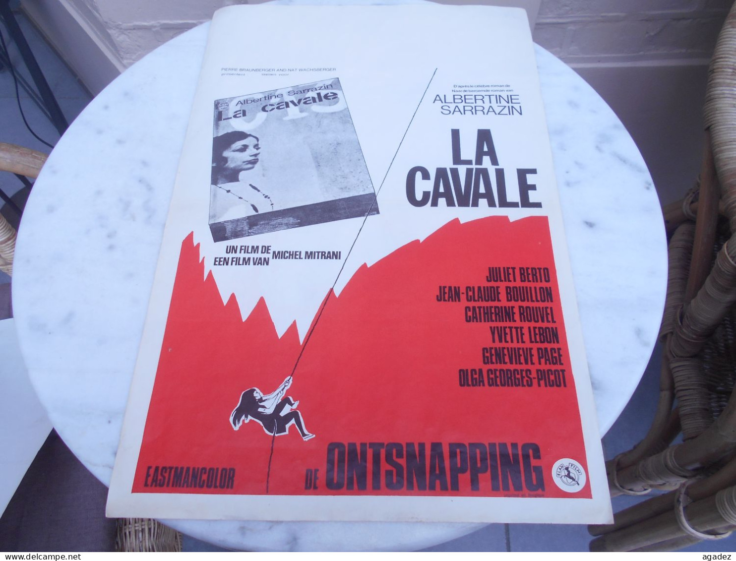 Ancienne Affiche " La Cavale "  De Ontsnapping - Affiches