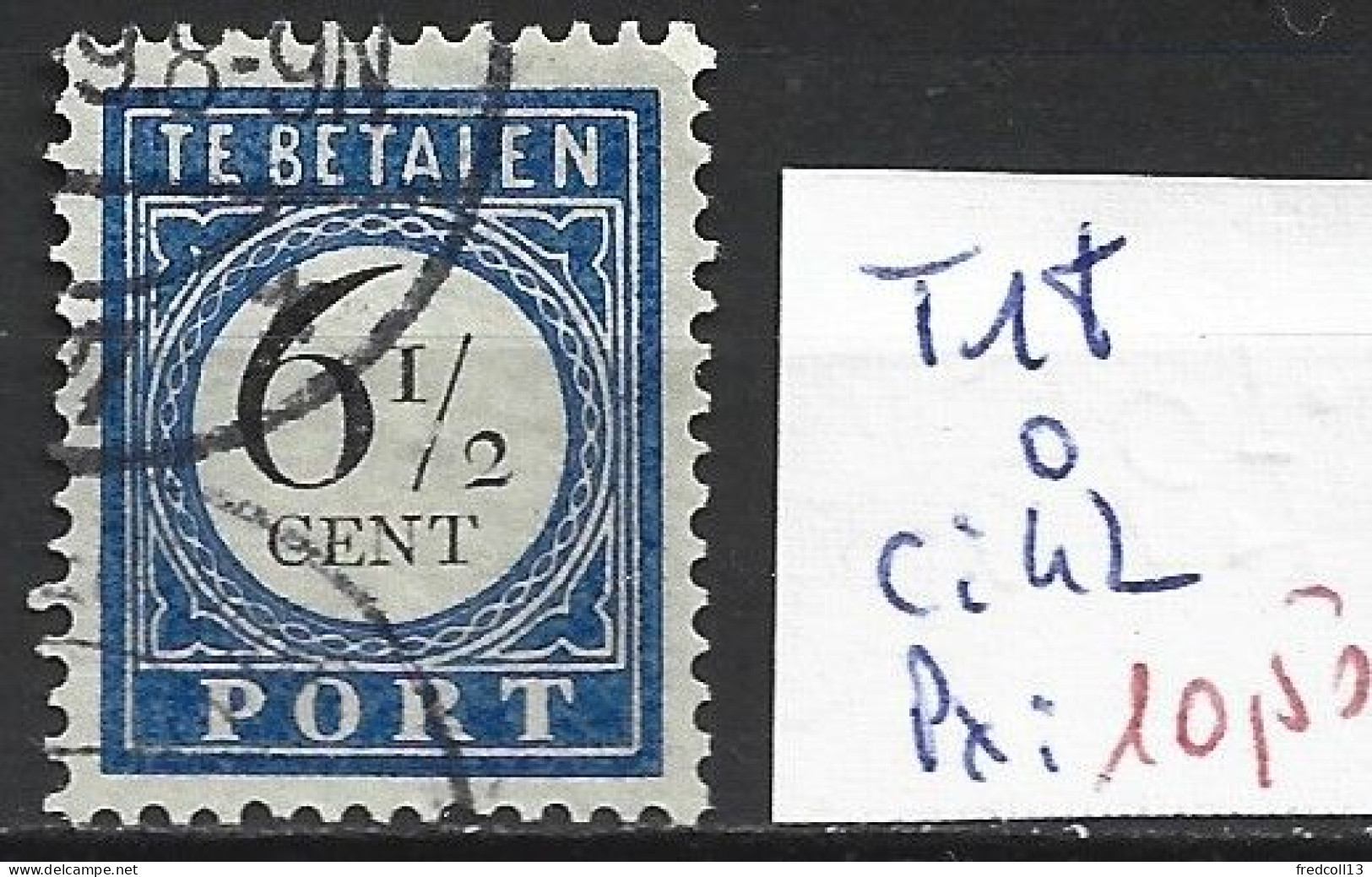 PAYS-BAS TAXE 18 Oblitéré Côte 42 € - Postage Due