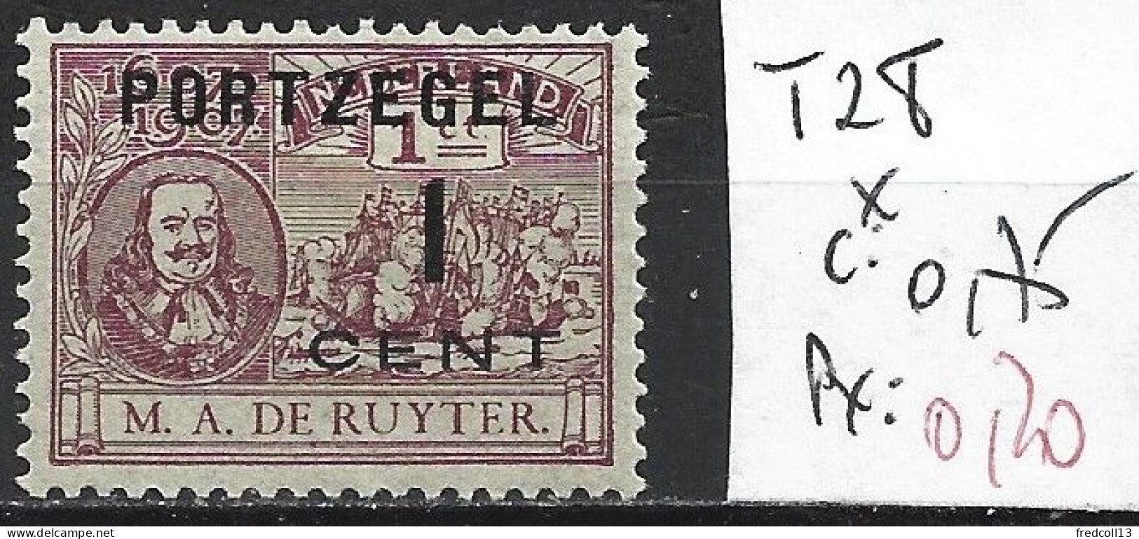 PAYS-BAS TAXE 28 * Côte 0.75 € - Postage Due