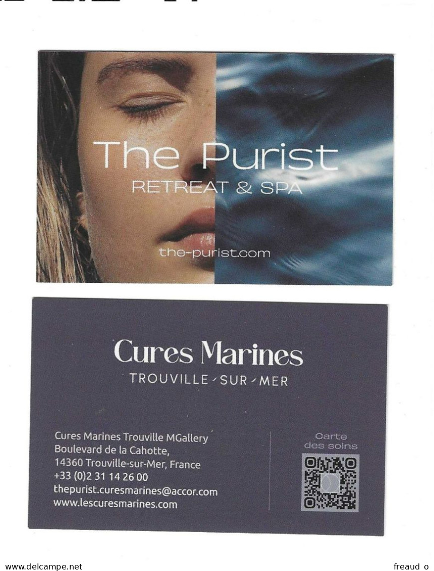Carte De Visite The Purist - CURES MARINES - 14360 TROUVILLE SUR MER - - Other & Unclassified