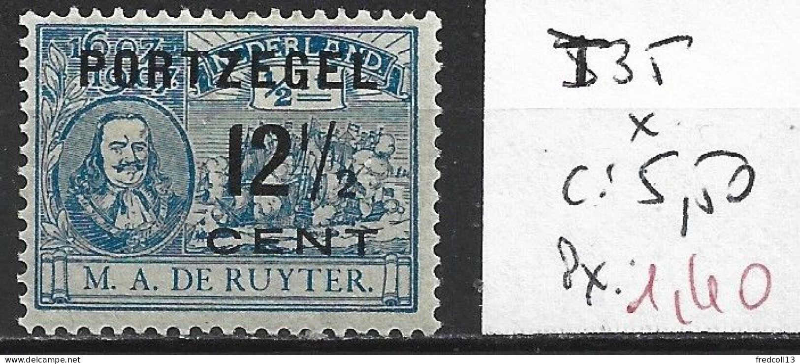 PAYS-BAS TAXE 35 * Côte 5.50 € - Postage Due
