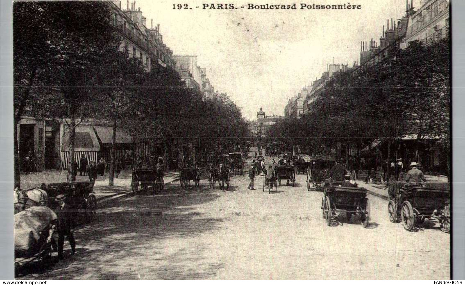 Paris  Boulevard Poissonnier     ATTELAGE  /// REPRODUCTION  /// 50 - Sonstige Sehenswürdigkeiten