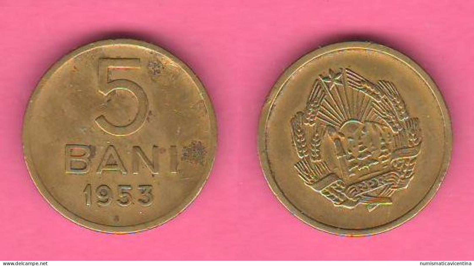 Romania 5 Bani 1953 Romanie Copper Zinc Coin - Romania