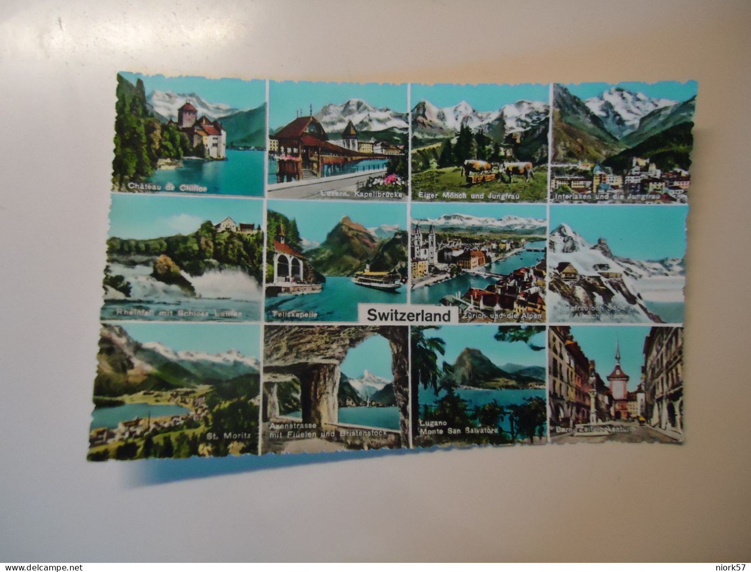 SWITZERLAND POSTCARDS  HORW 1959 PANORAMA EUROPA STAMPS  HORW - Horw