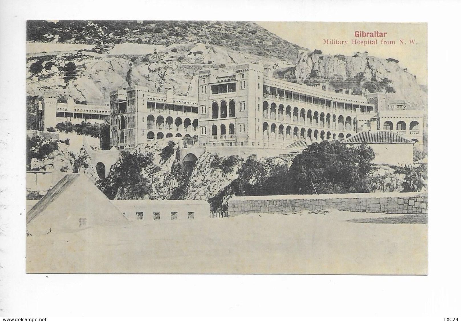 GIBRALTAR. MILITARY HOSPITAL FROM N.W. - Gibraltar