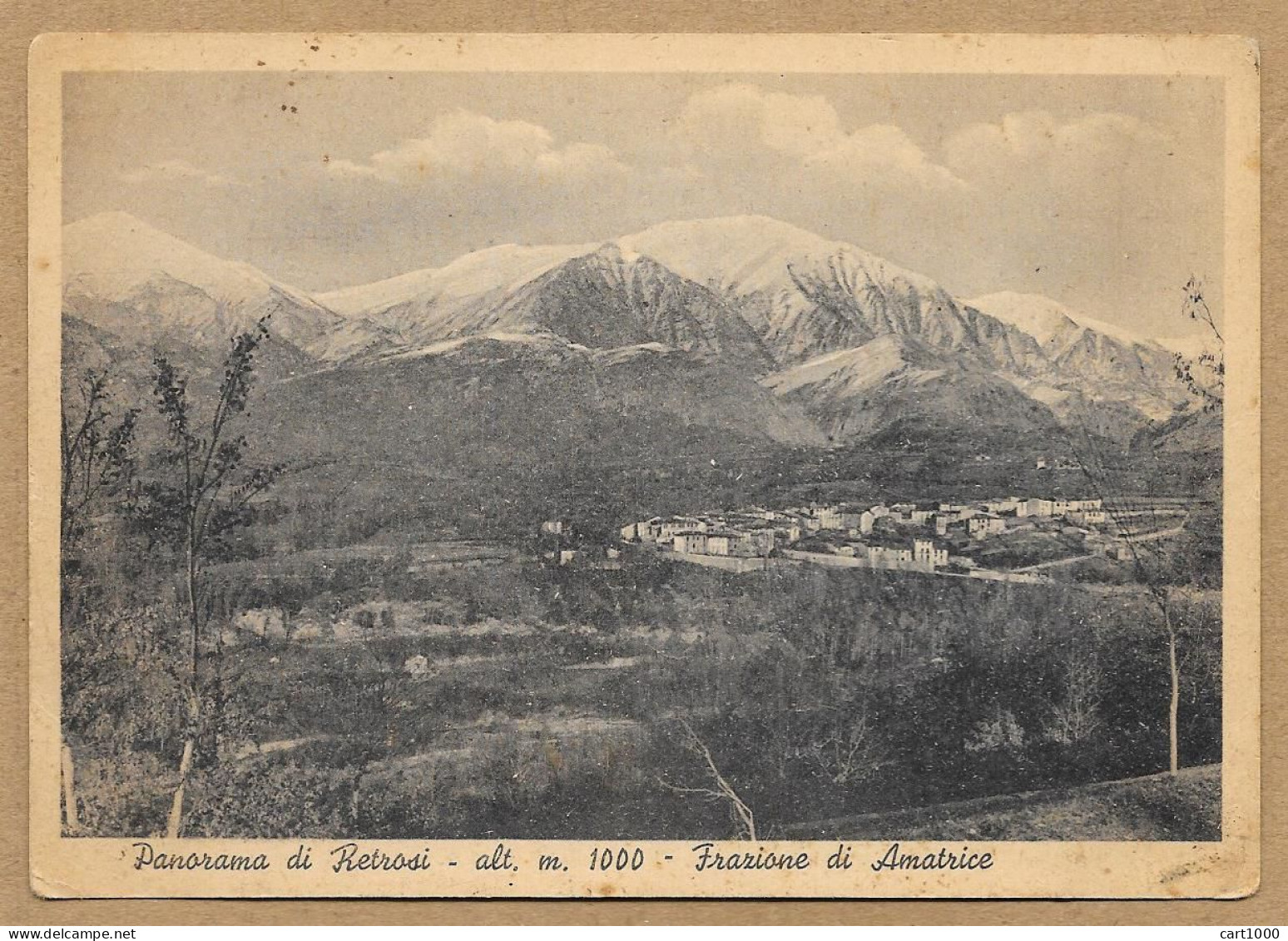 RETROSI FRAZIONE DI AMATRICE NON VG. N°H282 RIETI - Rieti