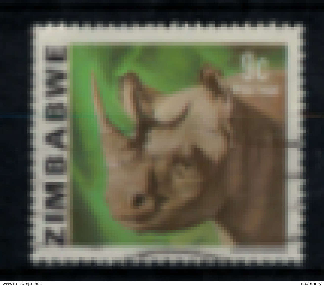 Zimbabwe - "Richesse Du Pays : Rhinocéros" - Oblitéré N° 6 De 1980 - Zimbabwe (1980-...)