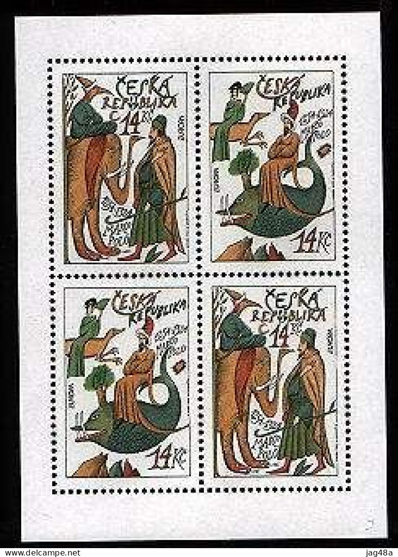 CZECH REP. 1994/Europa'94 - 740th Anniversary Of Marco Polo's Birth.[MS].. MintNH. - Blocks & Kleinbögen