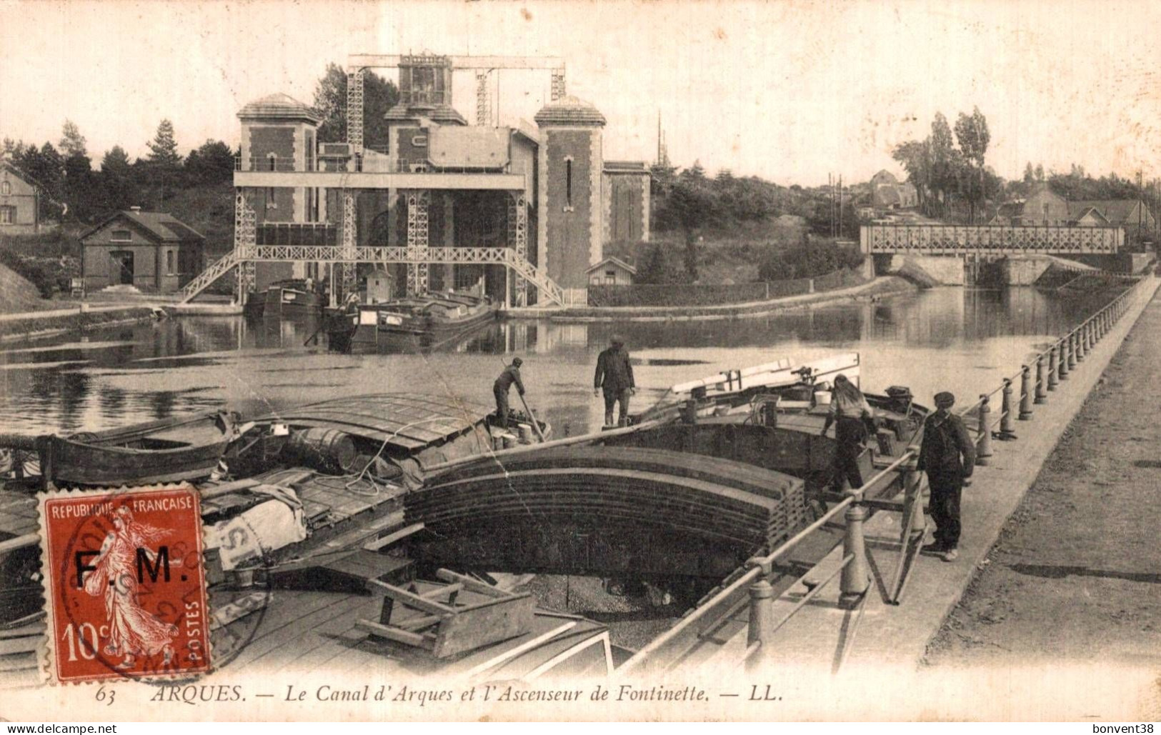 K0703 - ARQUES - D62 - Le Canal D'Arques Et L'Ascenseur De Fontinette - Arques