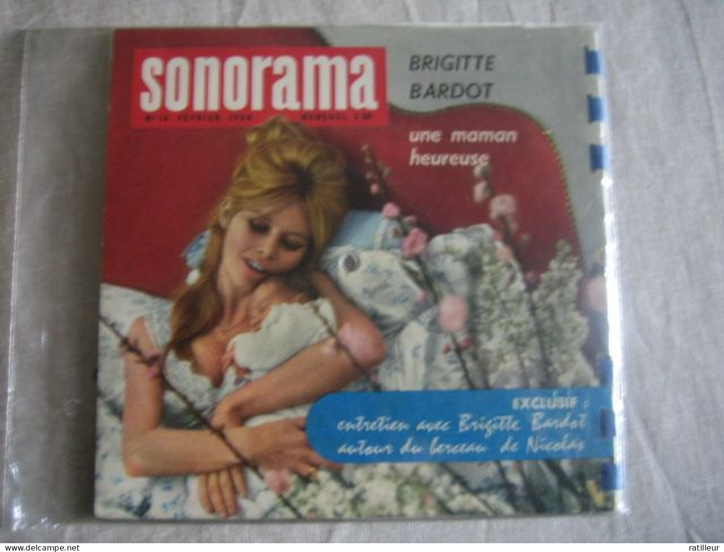 Brigitte BARDOT / DE GAULLE -MAGAZINE SONORE SONORAMA N° 16 - FEVRIER 1960 - Otros