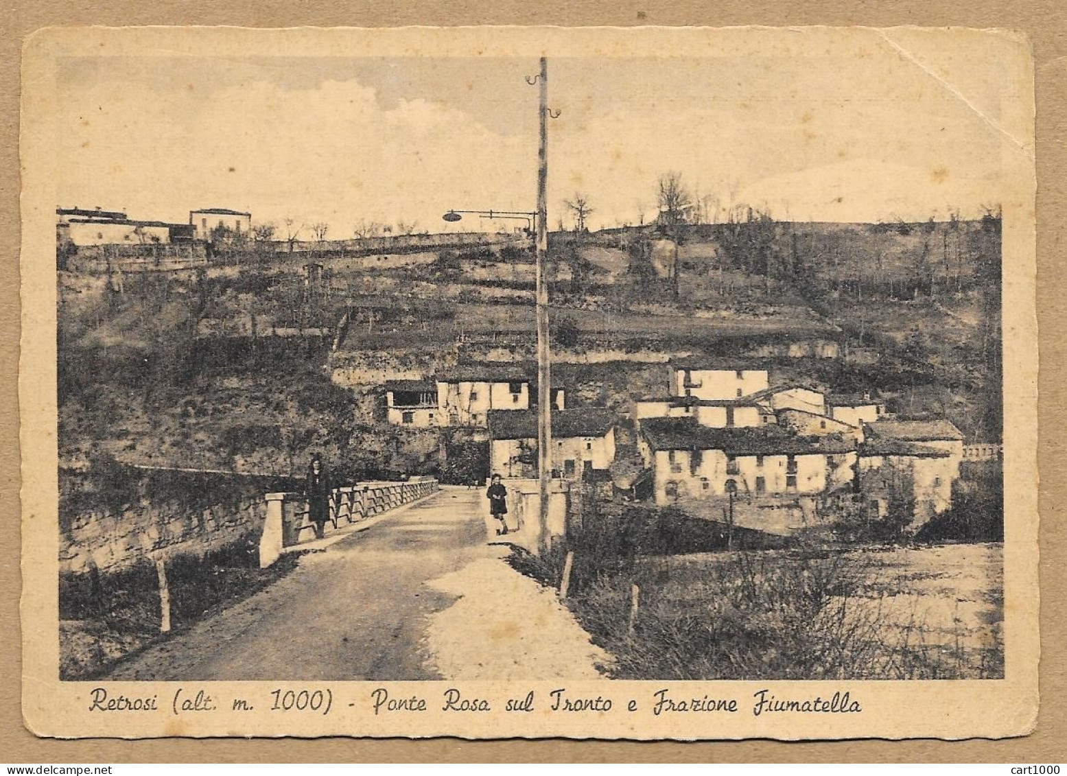 RETROSI PONTE ROSA SUL TRONTO FRAZIONE FIUMATELLA NON VG. N°H283 RIETI - Rieti