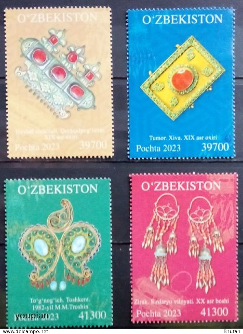 Uzbekistan 2024, Jewelry, MNH Stamps Set - Ouzbékistan