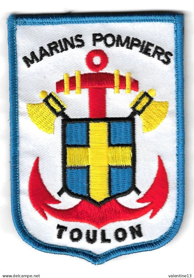 Ecusson MARINS POMIERS DE TOULON ARSENAL 83 Velcros 100x70mm Envoi En Courrier Suivi - Bomberos