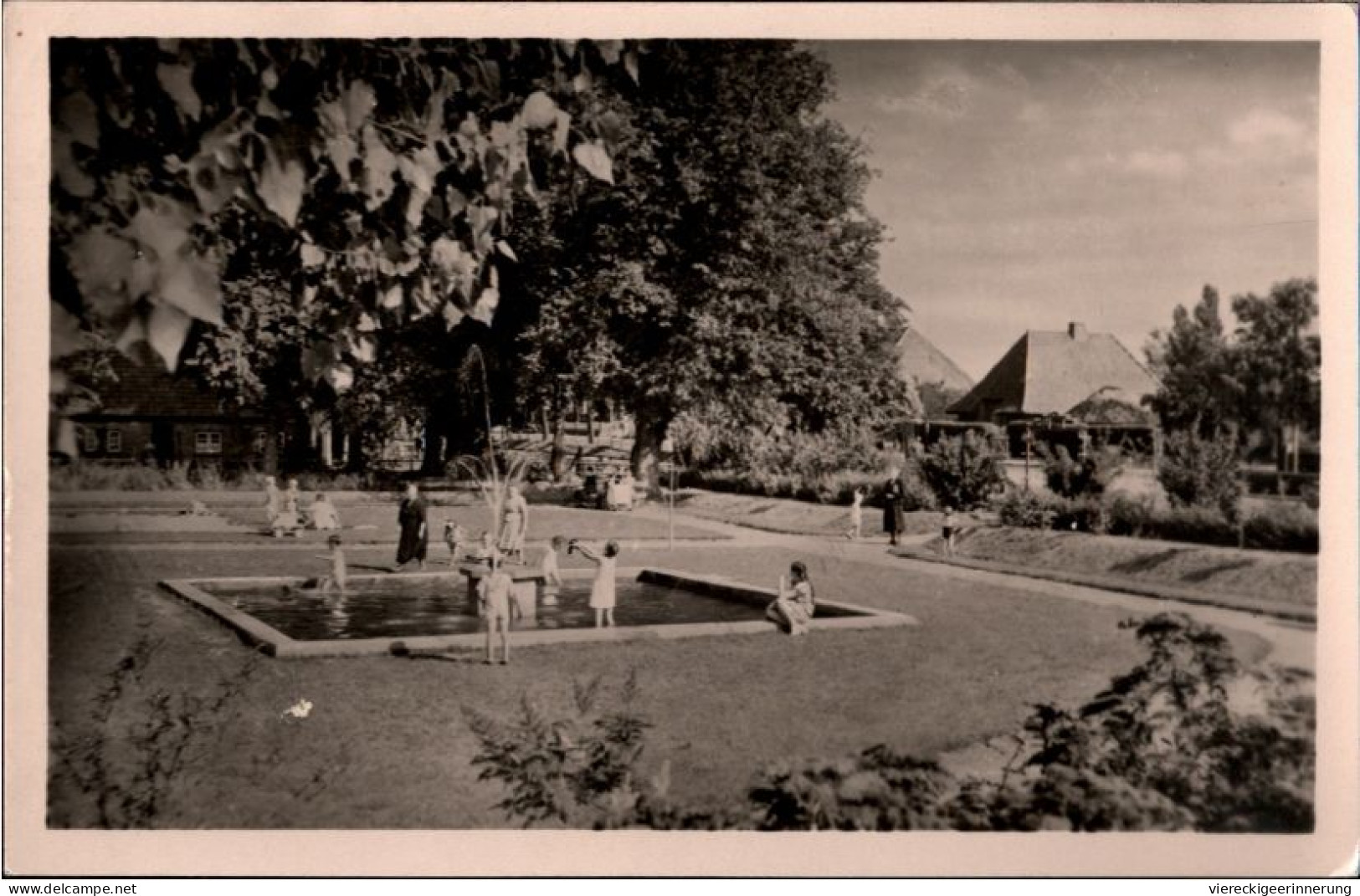 ! S/w Ansichtskarte Aus Oldenburg In Holstein, 1956, Kinderspielplatz - Oldenburg (Holstein)