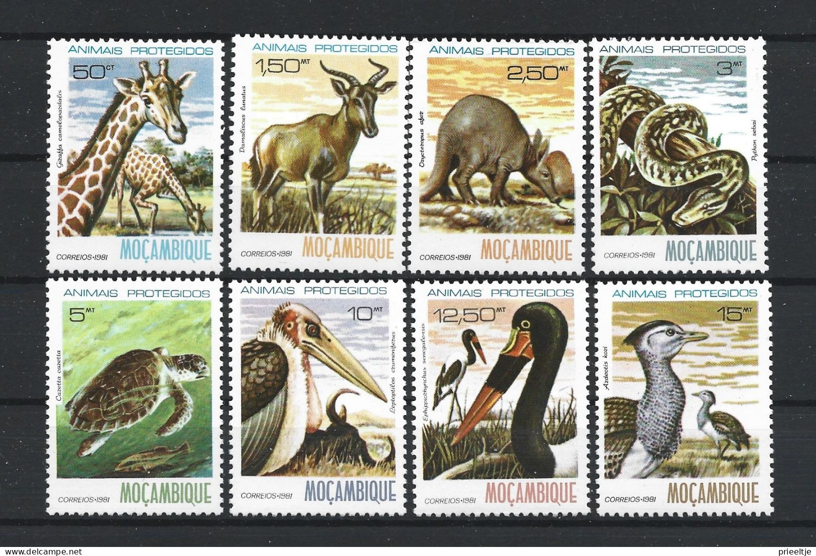 Mozambique 1981 Protected Animals Y.T. 788/795 ** - Mozambique