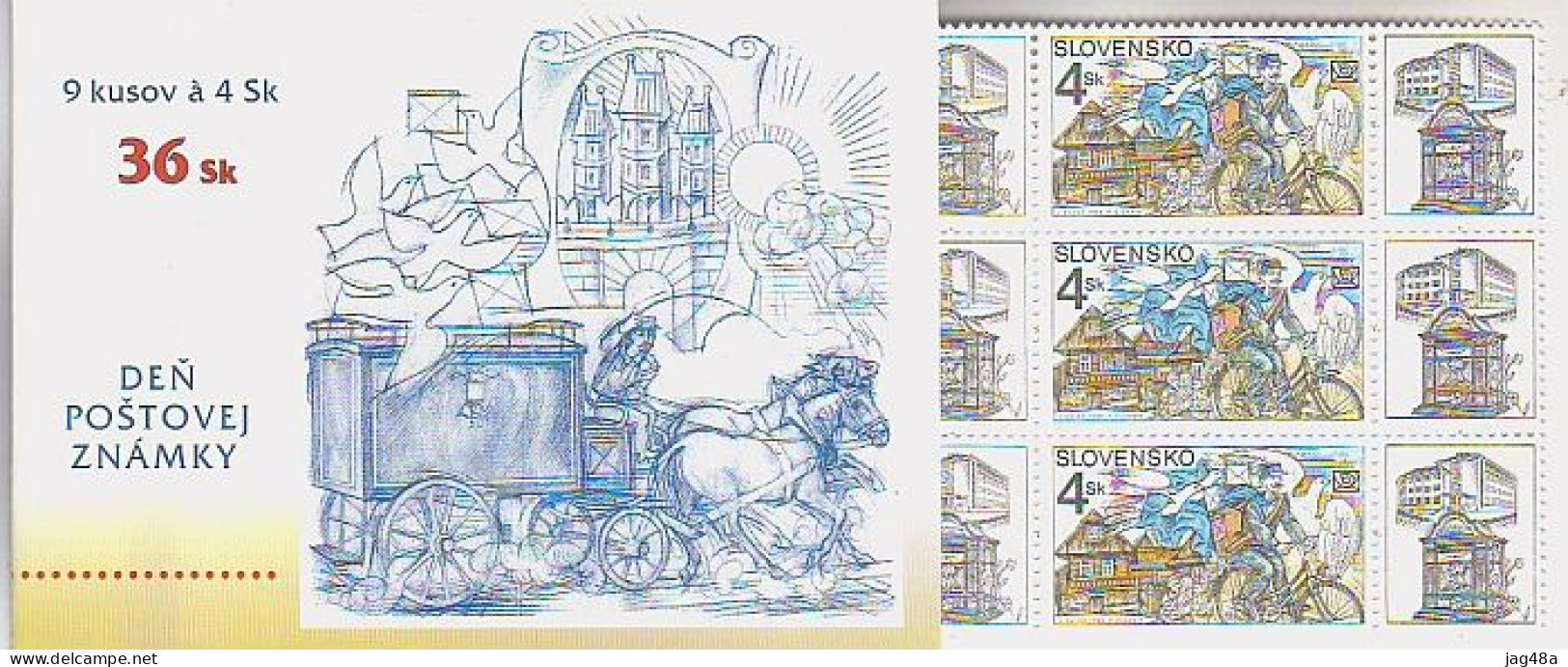 SLOVAKIA..1998/Stamp Day - History Of The Postal Service - Booklet.. Unused/10v  - MintNH. - Ungebraucht