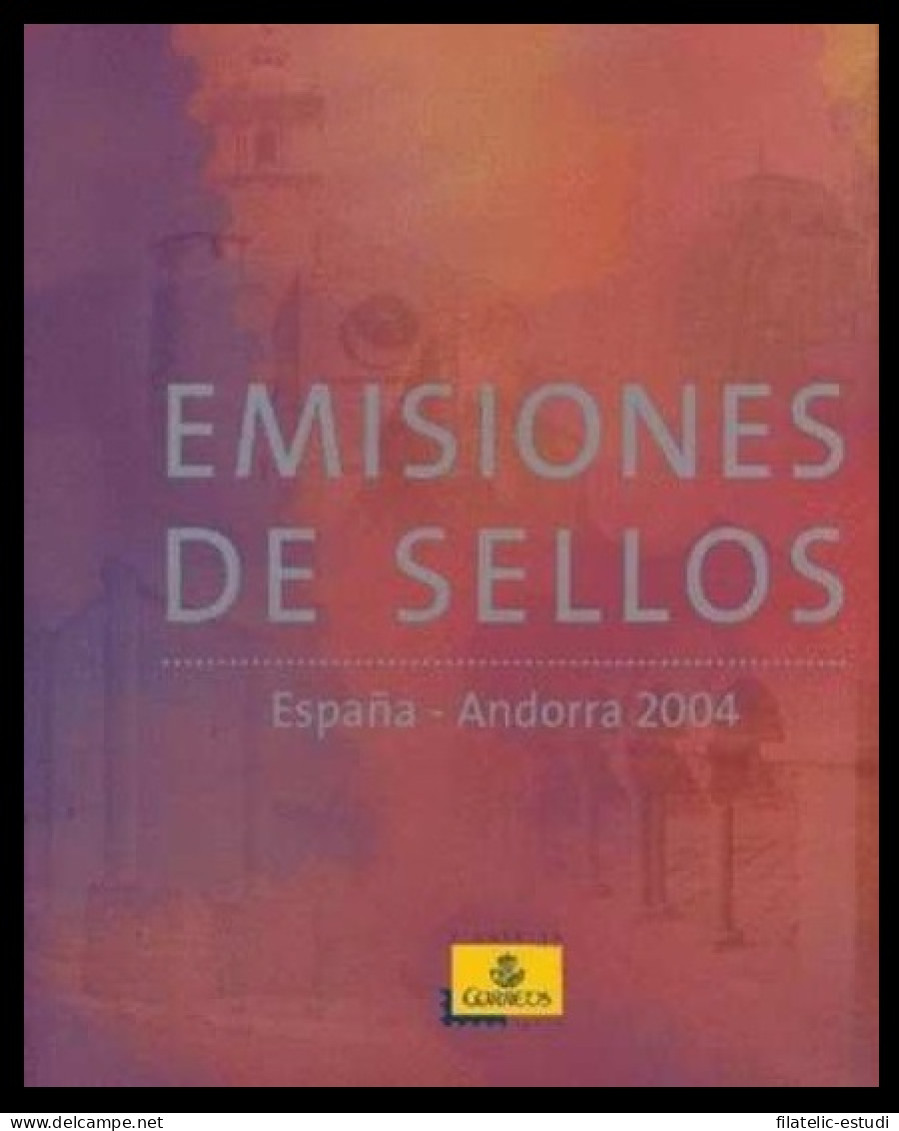 Libro Album Oficial De Sellos España Y Andorra Año Completo 2004 - Emissioni Repubblicane