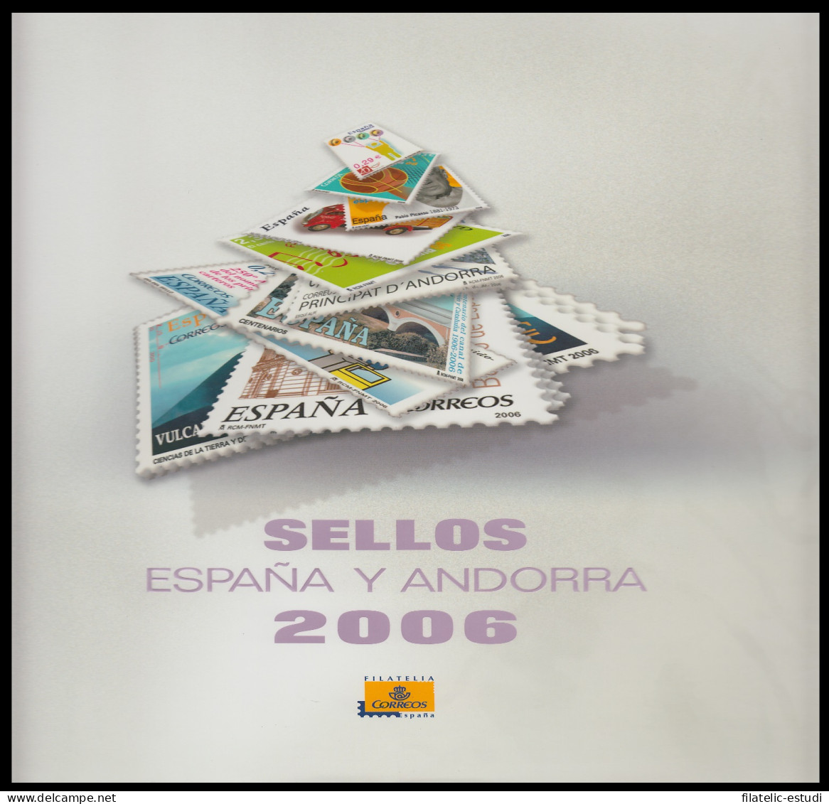 Libro Album Oficial De Sellos España Y Andorra Año Completo 2006 - Emissions Républicaines