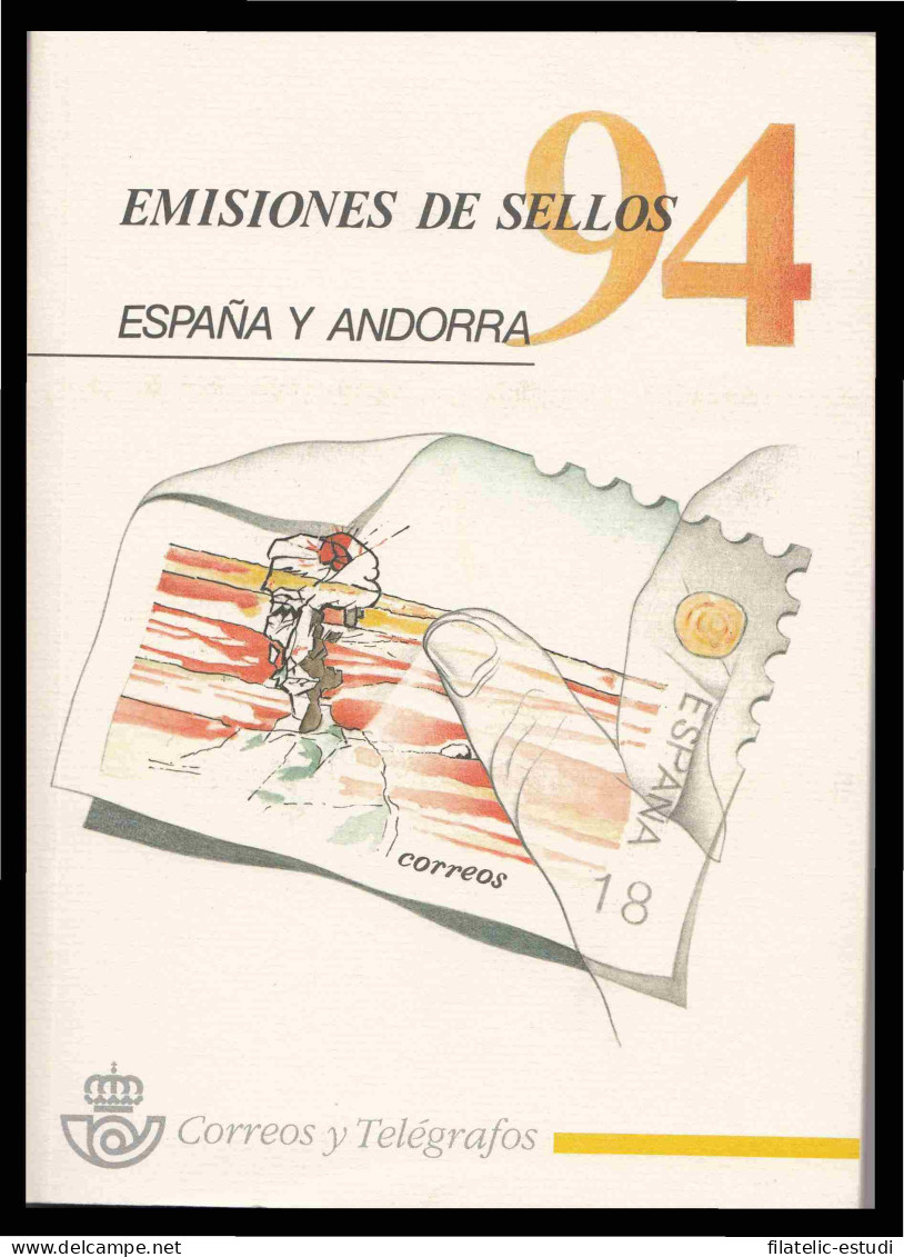 Libro Oficial Correos España Y Andorra 1994 - Republikanische Ausgaben