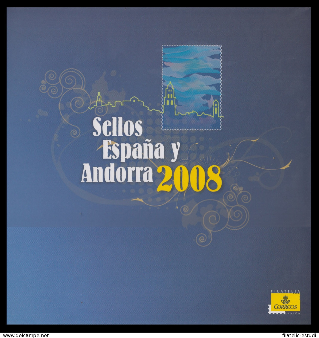 Libro Album Oficial De Sellos España Y Andorra 2008 - Emissions Républicaines